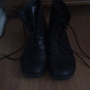 Black Leather Born Boots